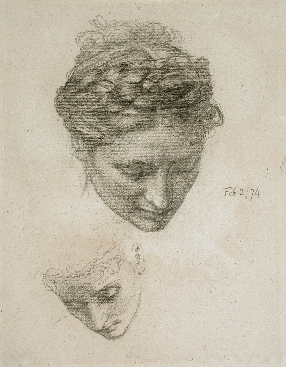 Estudo de duas cabeças de Edward John Poynter