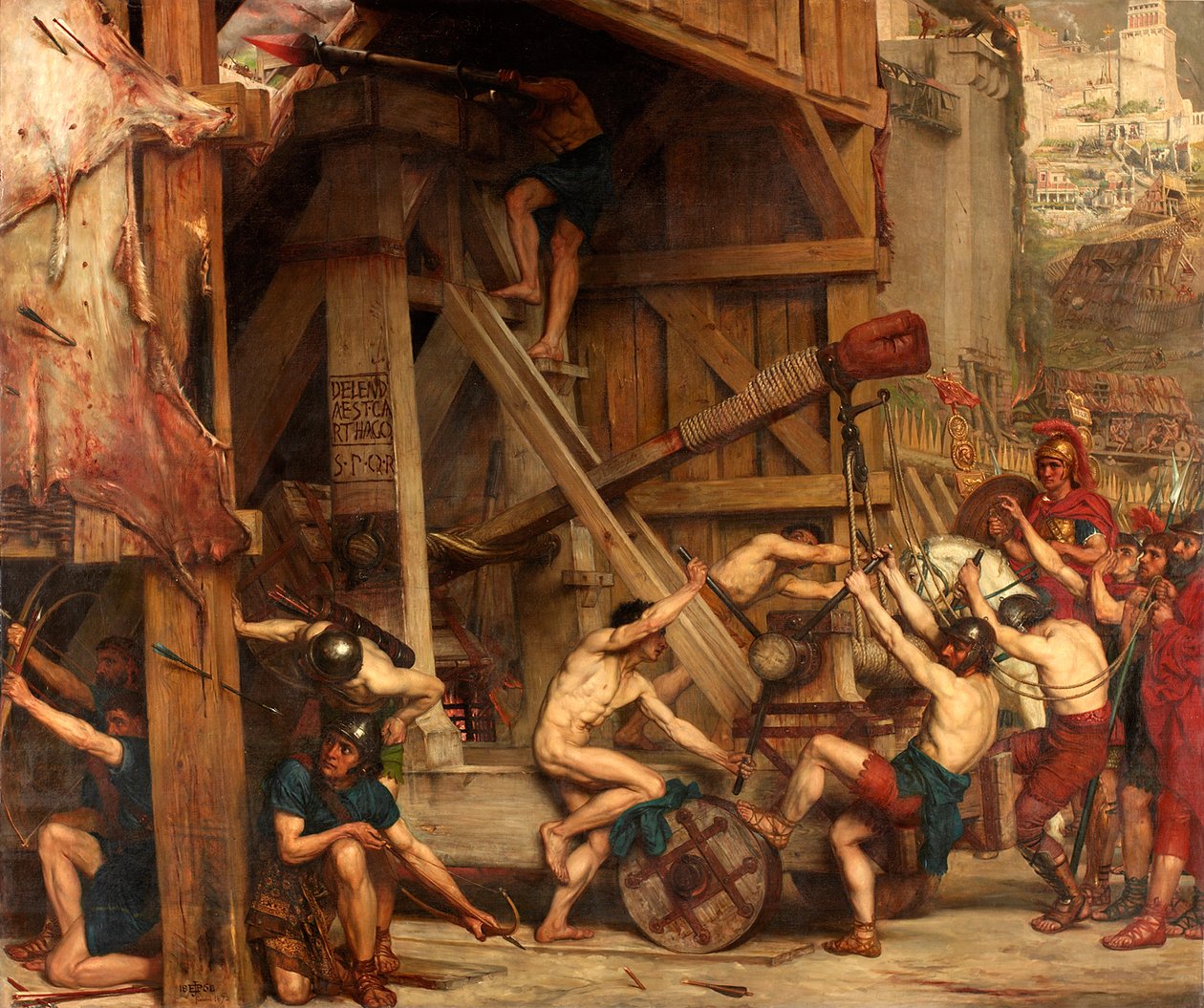 A Catapulta, c.1868-72 de Edward John Poynter