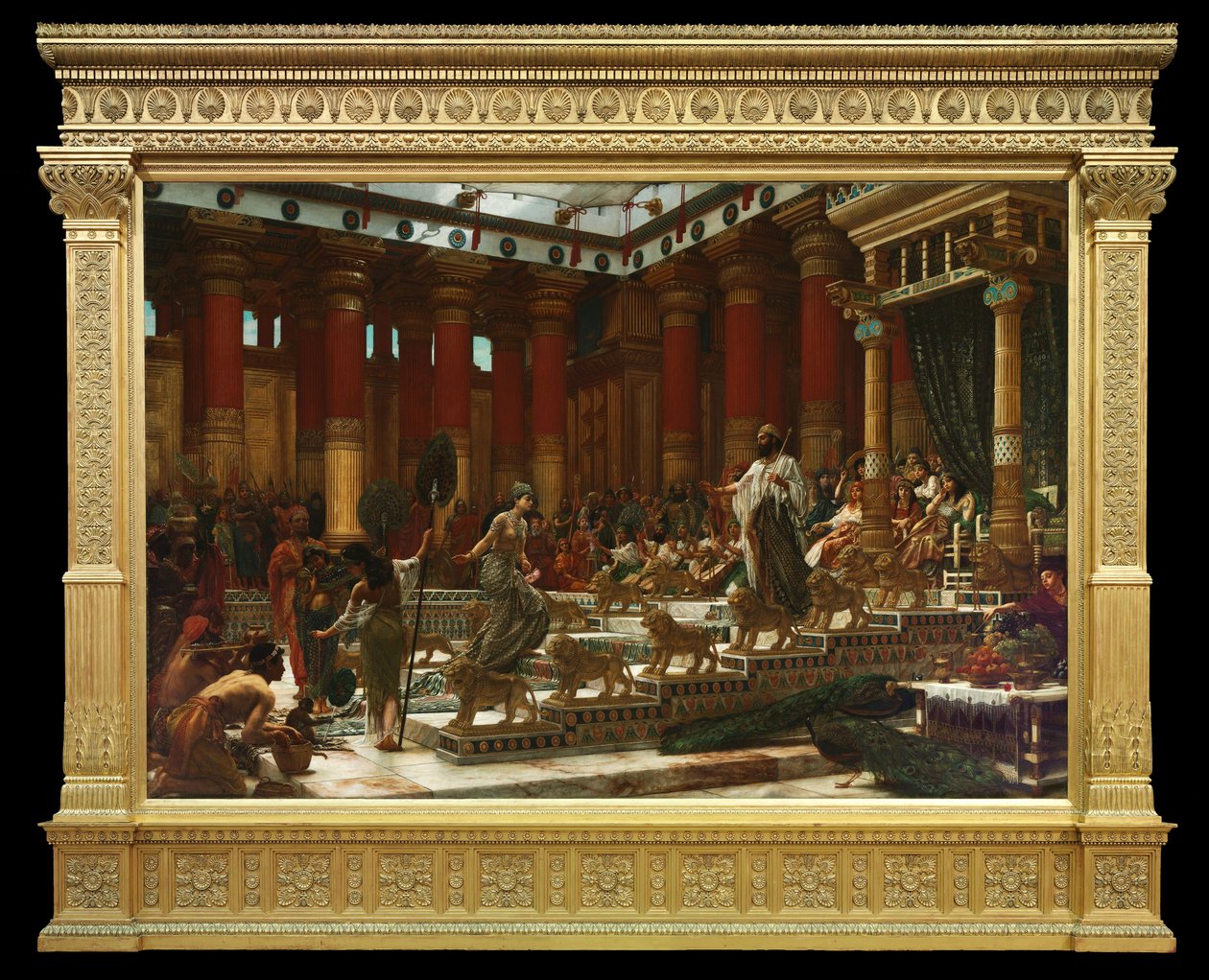 A visita da rainha de Sabá ao rei Salomão de Edward John Poynter