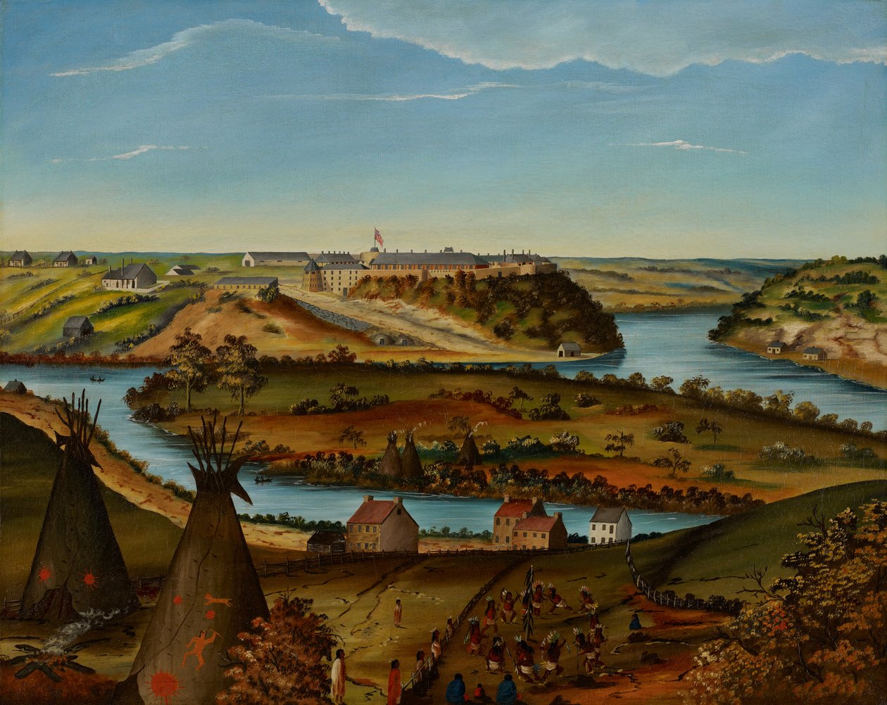 Vista, de, forte, Snelling, c.1850 de Edward K. Thomas