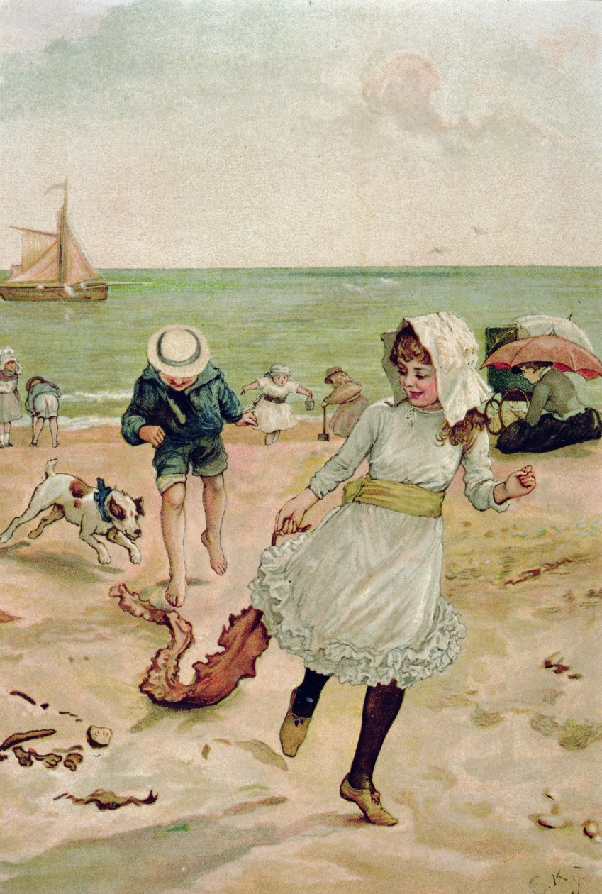 Crianças e algas de Sunbeams de Edward Killingworth Johnson