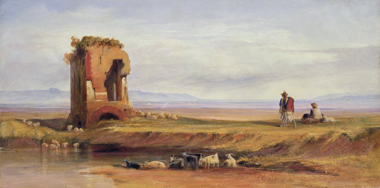 Boa Hospitalização na Campagna Romana, 1878 de Edward Lear