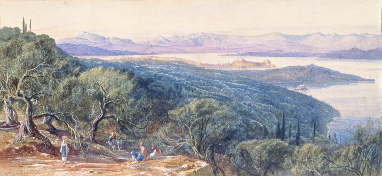 Corfu, do século XIX de Edward Lear