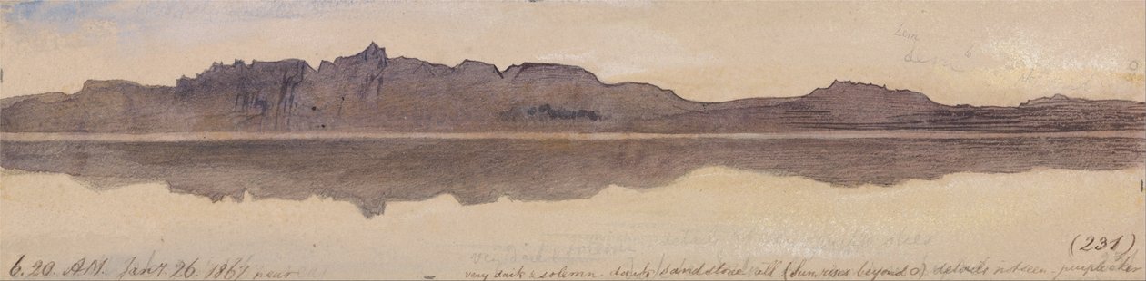 Amanhecer no Nilo de Edward Lear