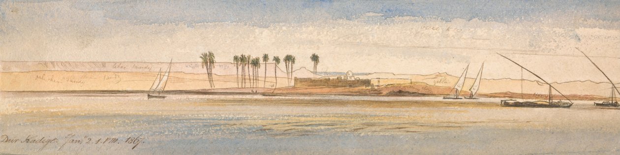 Deir Kadige, 13 de janeiro de 1867 de Edward Lear
