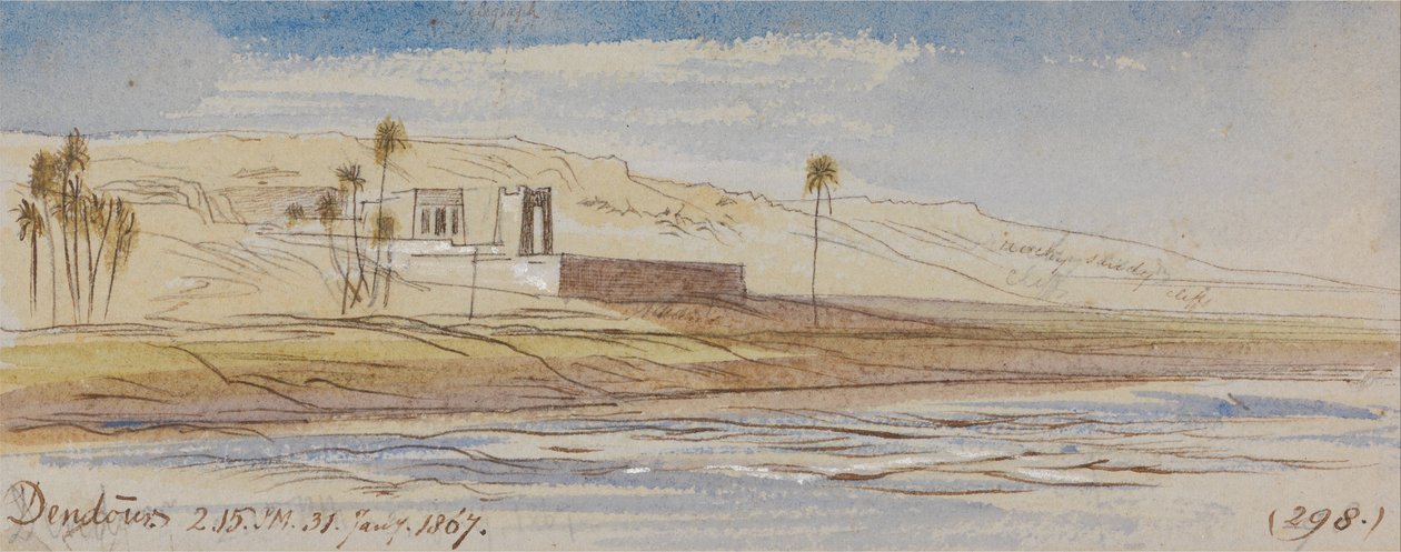 Dendour, 14h15, 31 de janeiro de 1867 (298) de Edward Lear