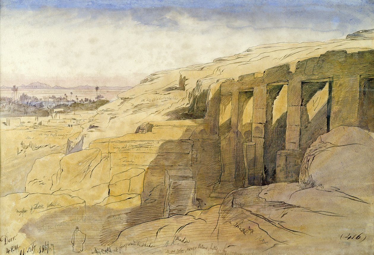 Derr, Egito, 1867 de Edward Lear
