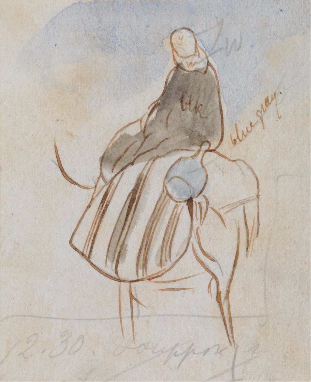 Egpytian Man on Camel de Edward Lear