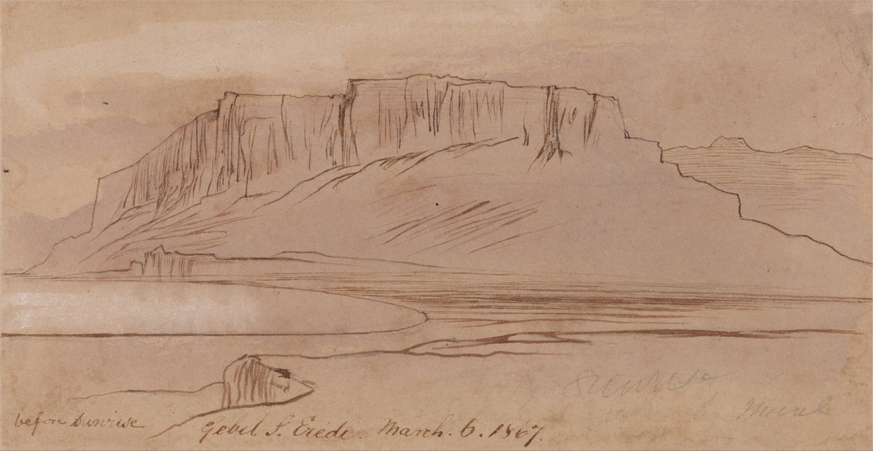 Gebel Sheikh Eredi, antes do amanhecer de Edward Lear