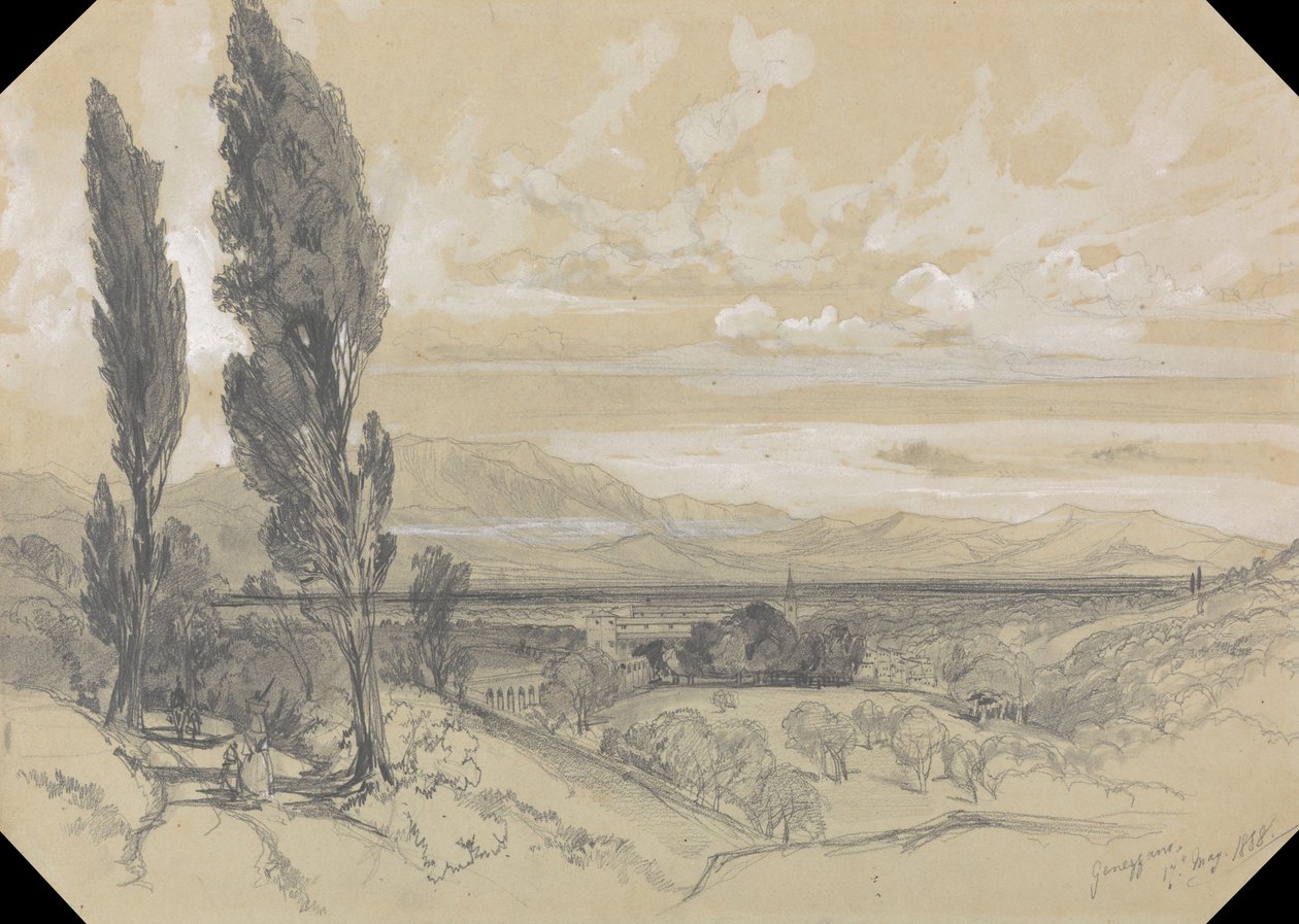 Genezzano, 17 de maio de 1838 de Edward Lear