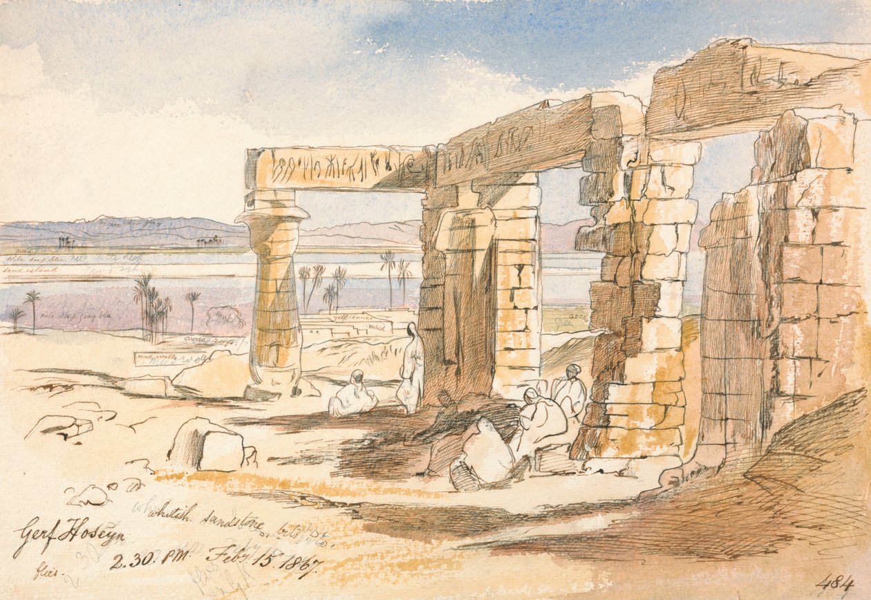 Gerf Hoseyn, 14h30, 15 de fevereiro de 1867 (484) de Edward Lear