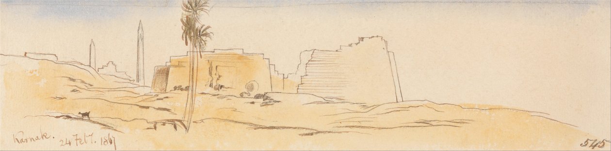 Karnak, 24 de fevereiro de 1867 (545) de Edward Lear
