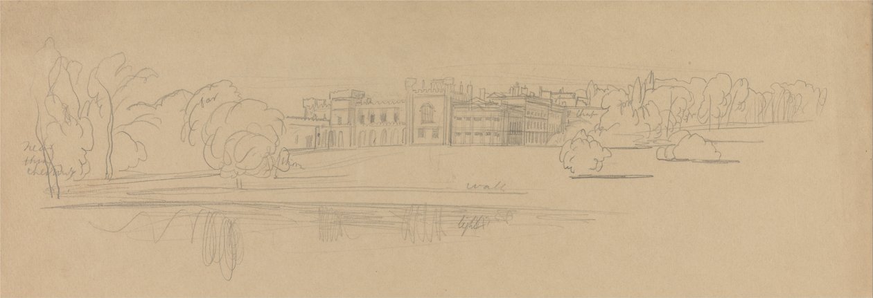 Knowsley Hall de Edward Lear