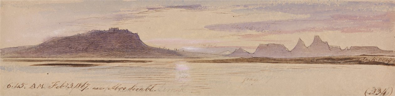 Perto de Abu Simbel de Edward Lear