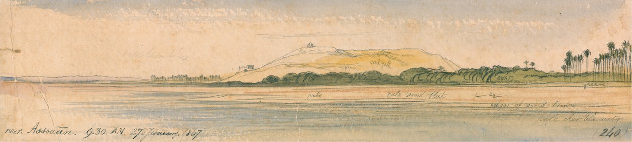 Perto de Aswan de Edward Lear
