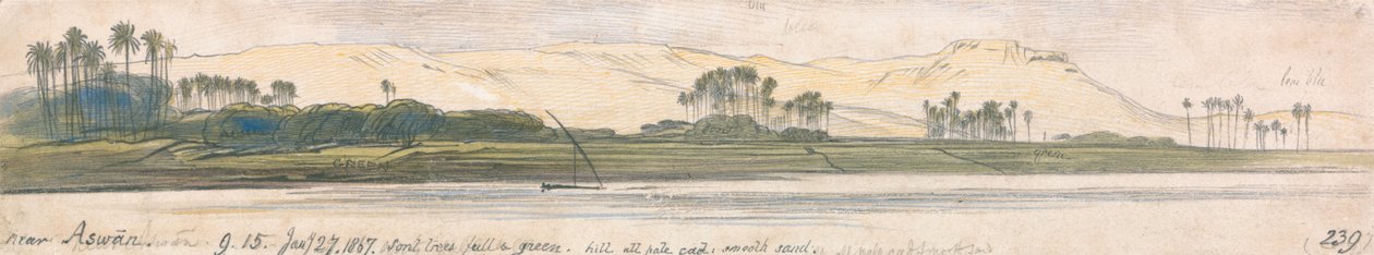Perto de Aswan de Edward Lear
