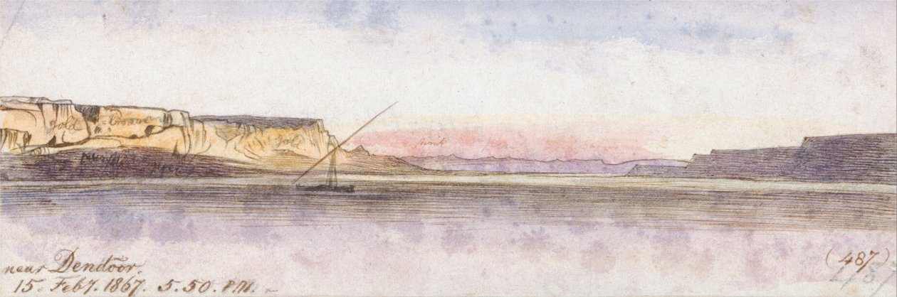 Perto de Dendour de Edward Lear