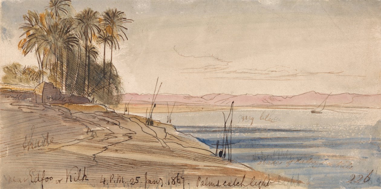 Perto de Edfu ou Kilh de Edward Lear