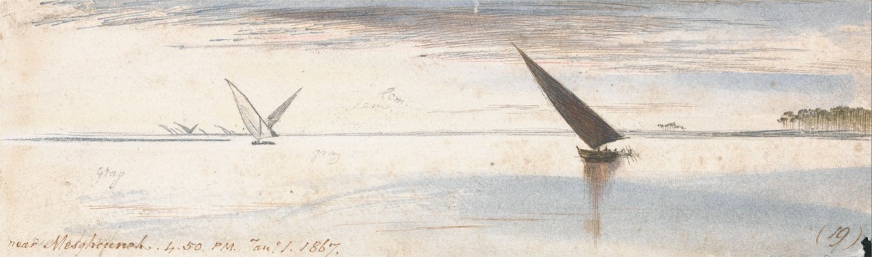 Perto de Mesghouneh de Edward Lear