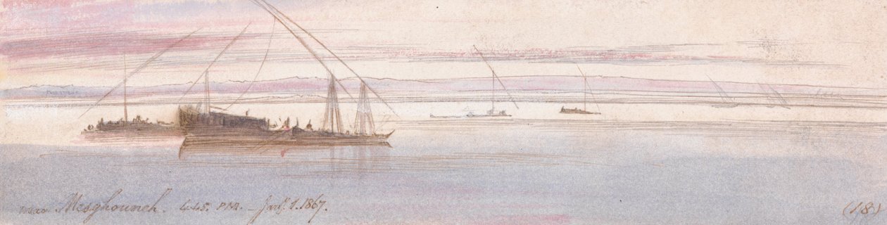Perto de Mesghouneh de Edward Lear