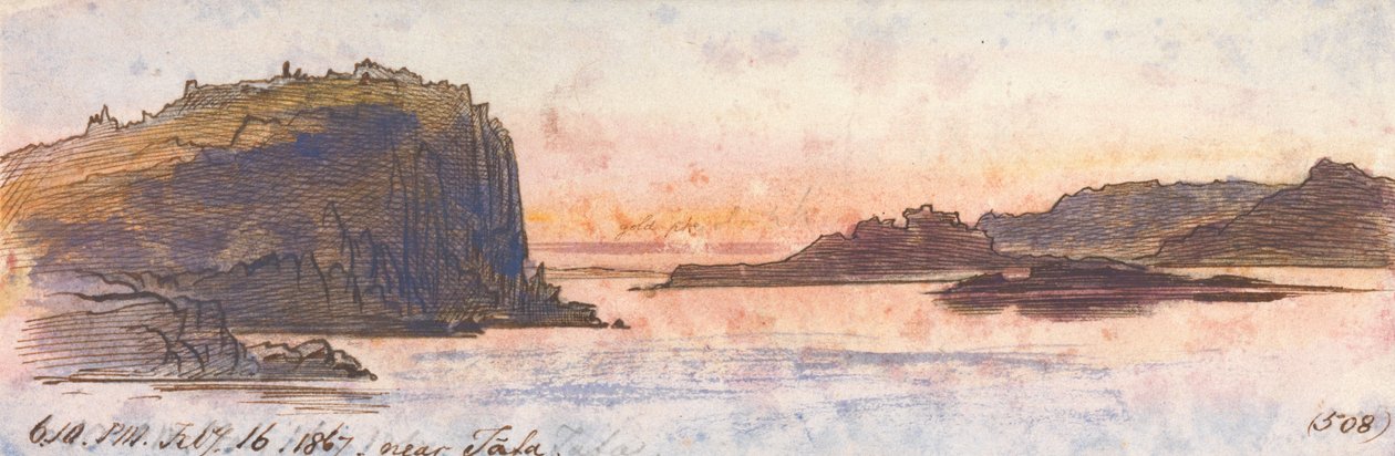 Perto de Tafa, das 18h às 22h, 16 de fevereiro de 1867 (508) de Edward Lear