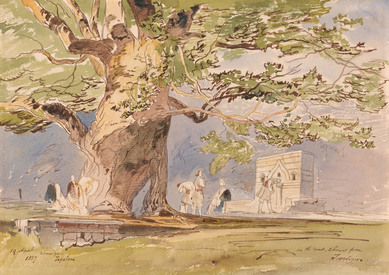 Na estrada, duas horas de Tepelene, 19 de abril de 1857 de Edward Lear