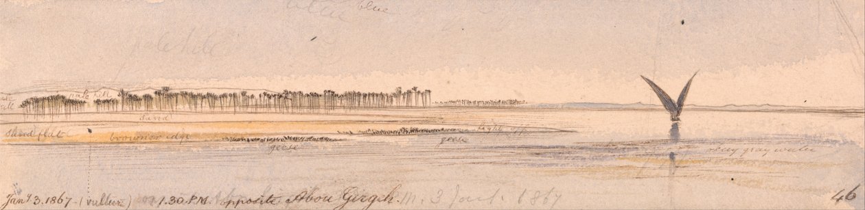 Em frente a Abu Girgeh de Edward Lear