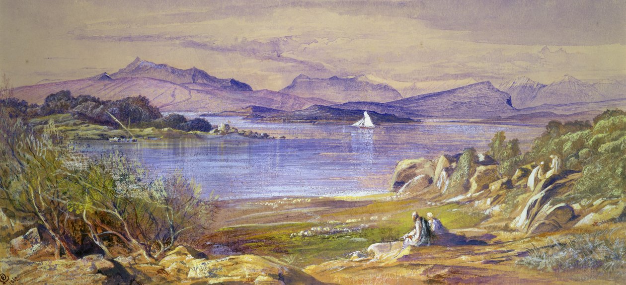 Porto Tre Scoglie, Albânia, 1862 de Edward Lear