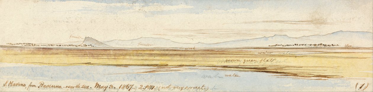 San Marino de Ravenna de Edward Lear