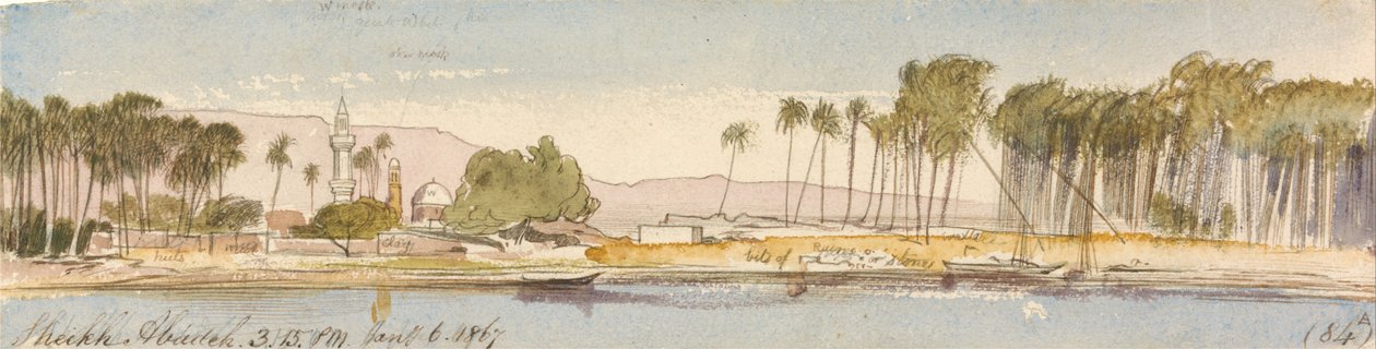 Sheikh Abadeh, 15 às 15 horas, 6 de janeiro de 1867 (84) de Edward Lear
