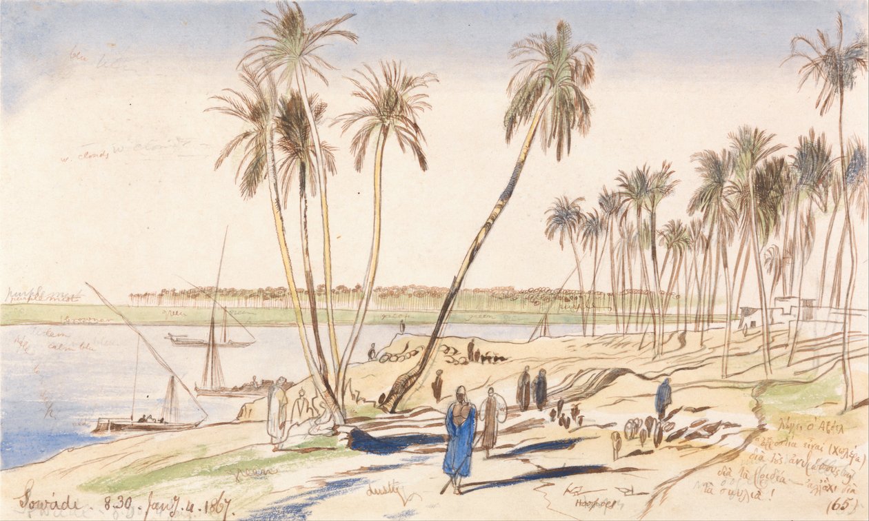 Sowadi, 8h30, 4 de janeiro de 1867 (65) de Edward Lear