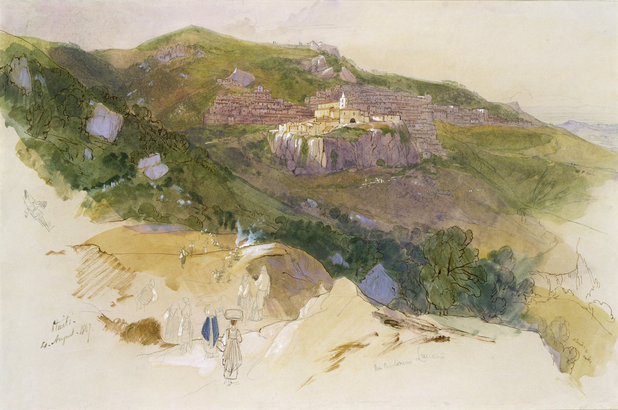 Staiti, Sicília, 1847 de Edward Lear