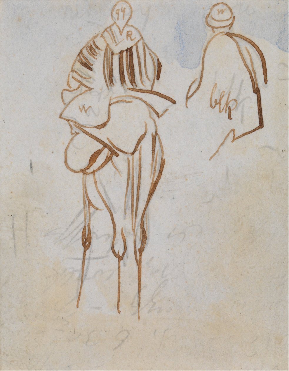 Estudo de um homem egípcio em um camelo de Edward Lear