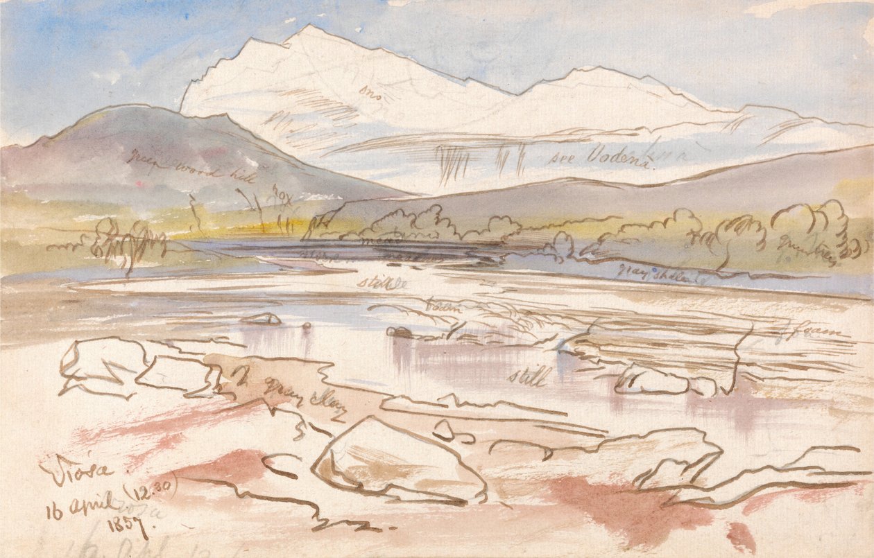 Vjose, 12: 30h, 16 de abril de 1857 de Edward Lear