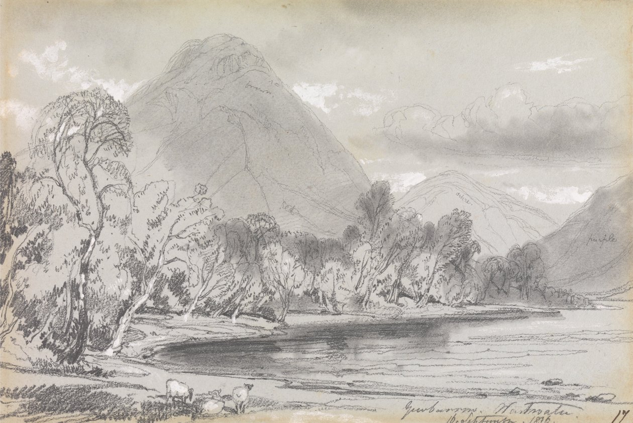 Yewbarrow, Wastwater, 16 de setembro de 1836 de Edward Lear