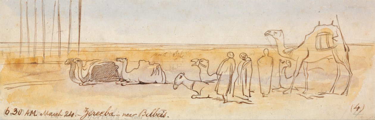 Zereeba, perto de Belbeis de Edward Lear
