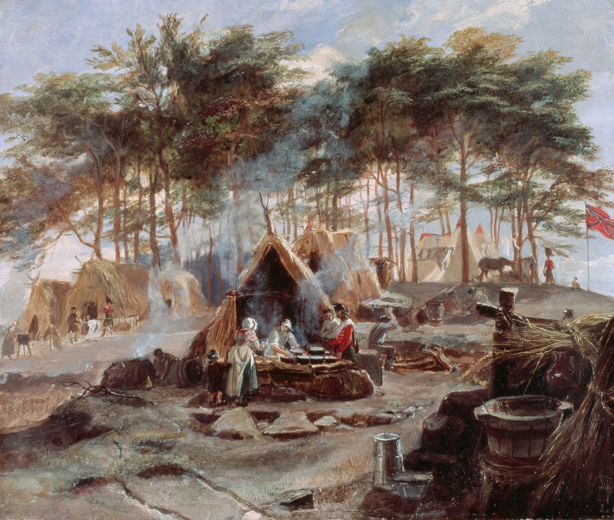 Chobham Camp, 1853 de Edward Matthew Ward