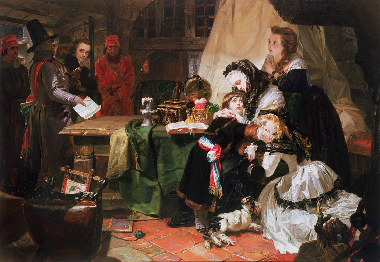 Maria Antonieta e seus filhos de Edward Matthew Ward