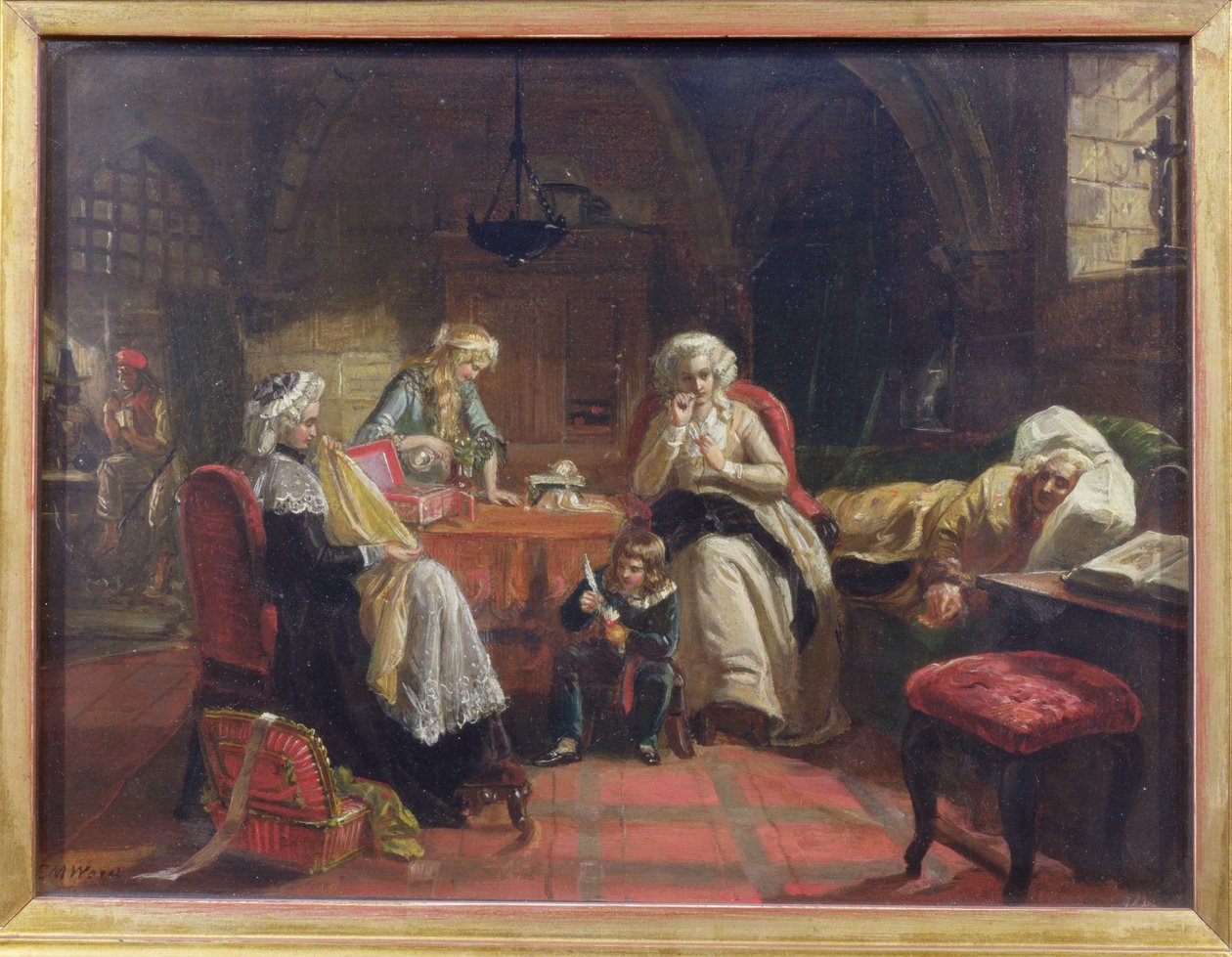 A família real da França no templo de Edward Matthew Ward