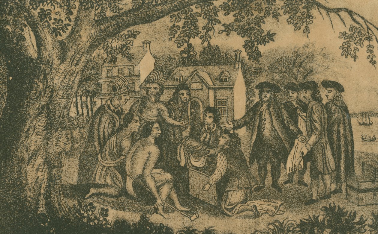 Árvore do Tratado, c.1833 de Edward Mumford