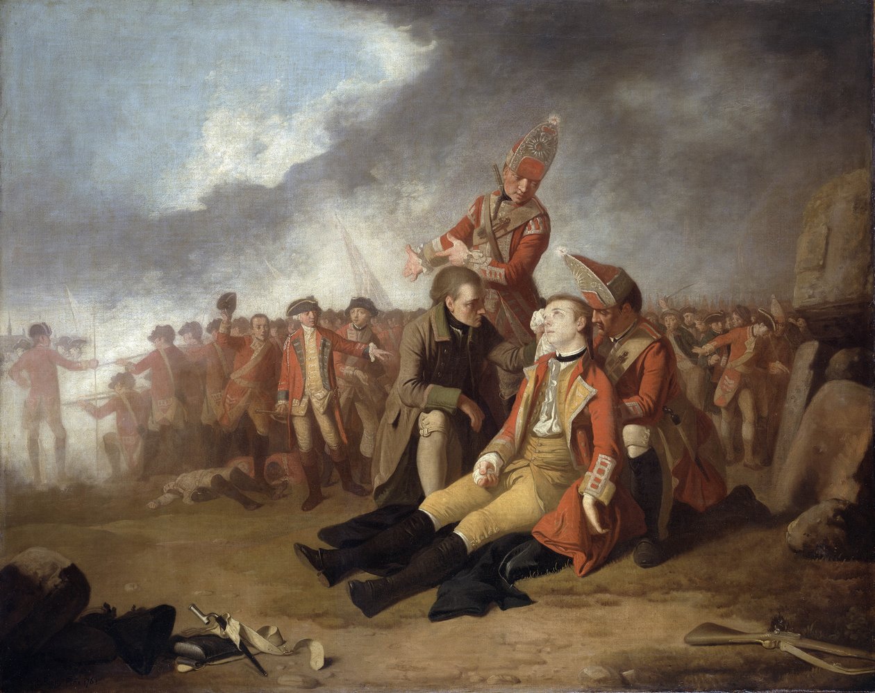 A morte do general Wolfe, 1763 de Edward Penny