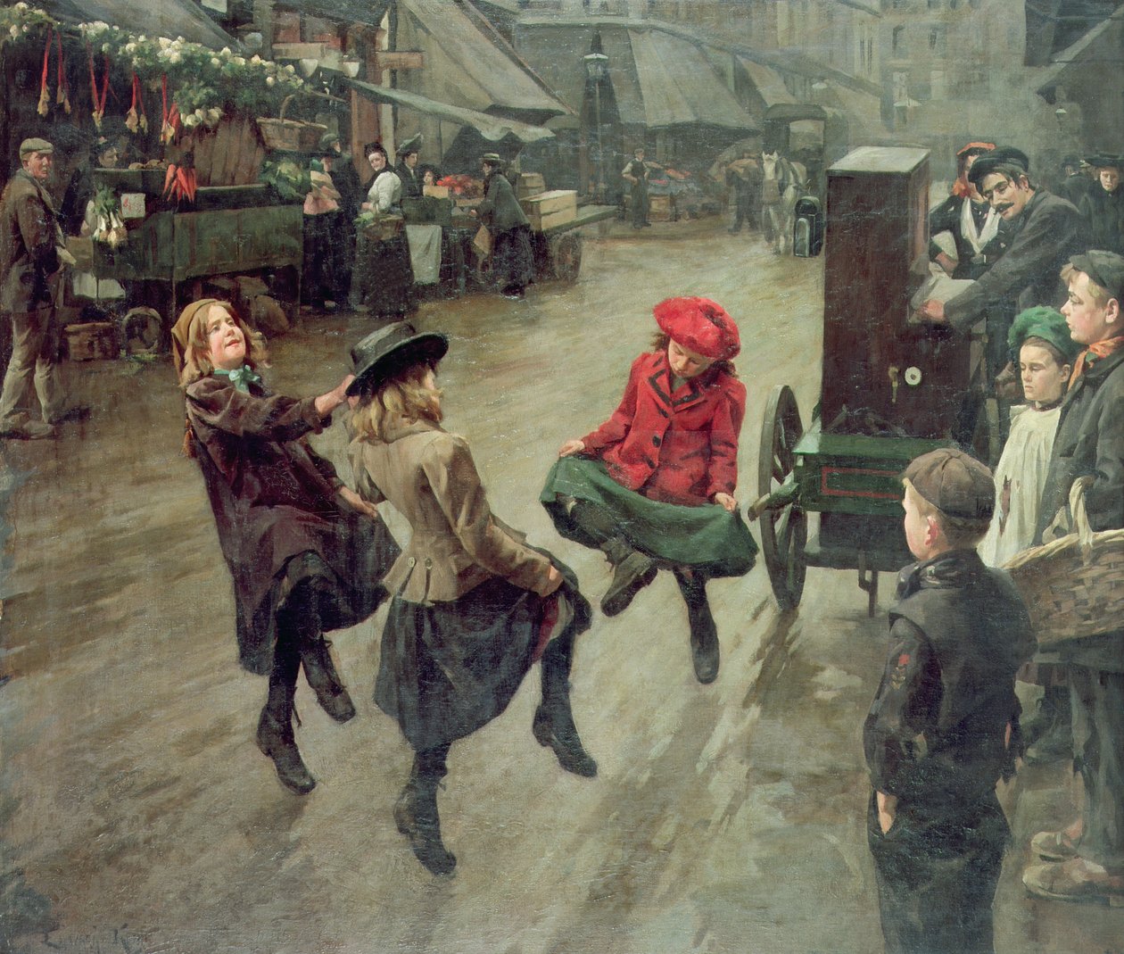 Crianças da rua de Londres, 1904 de Edward R. King