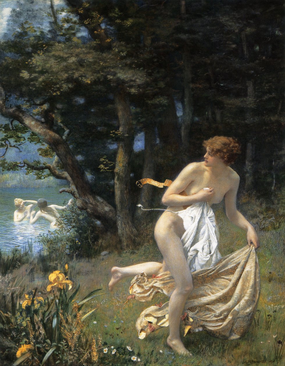 Donzelas de Diana de Edward Robert Hughes