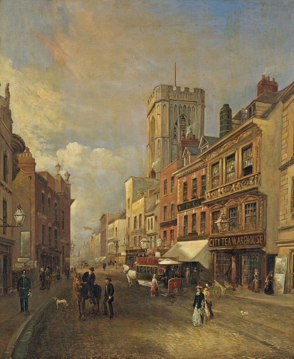 Rua Southgate, Gloucester, c.1875 de Edward Smith