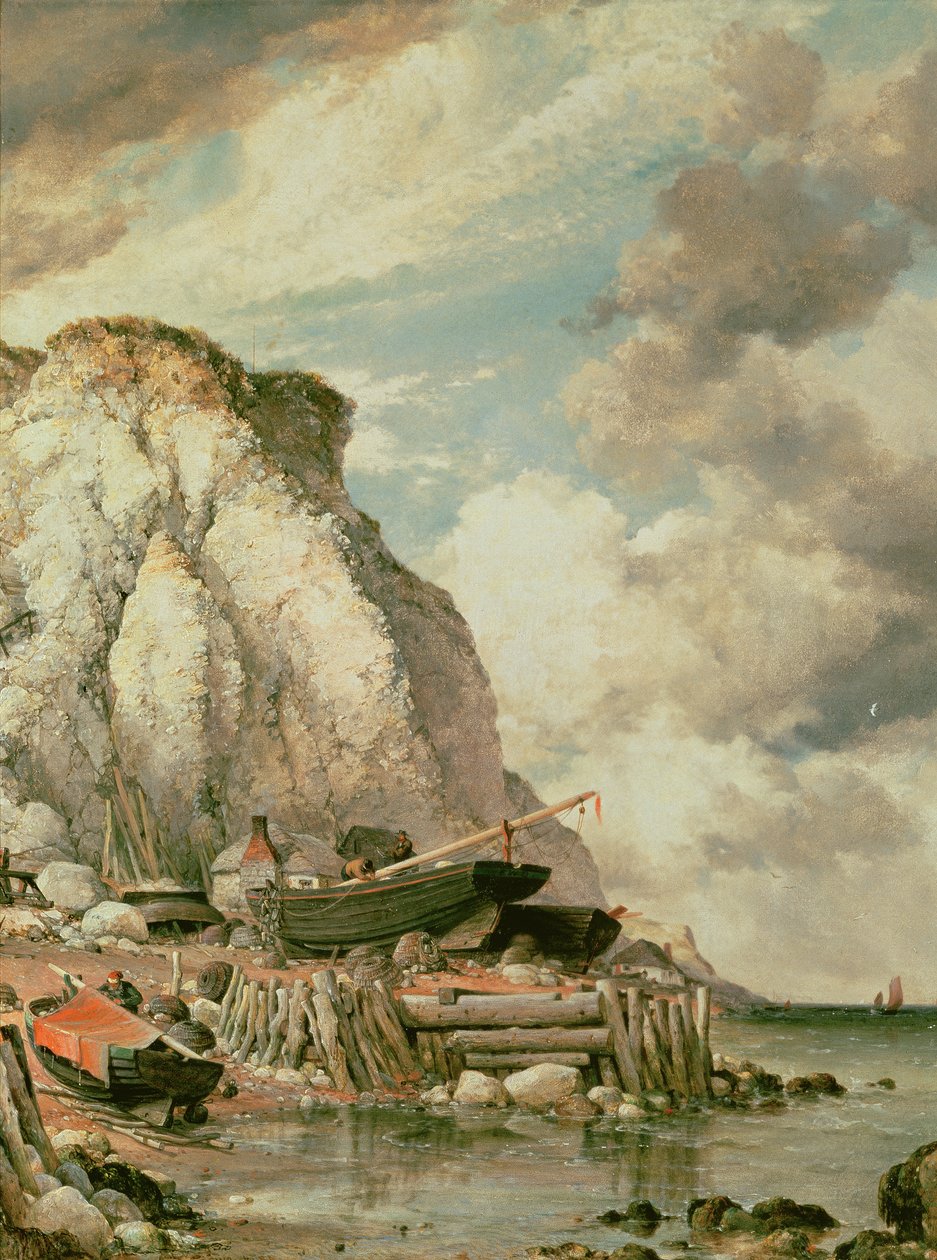 Um pouco de Bonchurch nos tempos antigos de Edward William Cooke