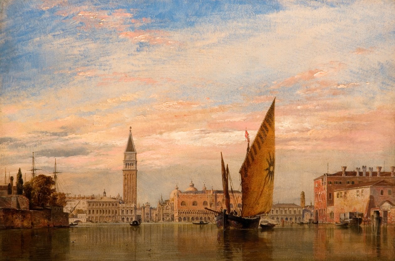 No Grande Canal de Veneza, 1851 de Edward William Cooke