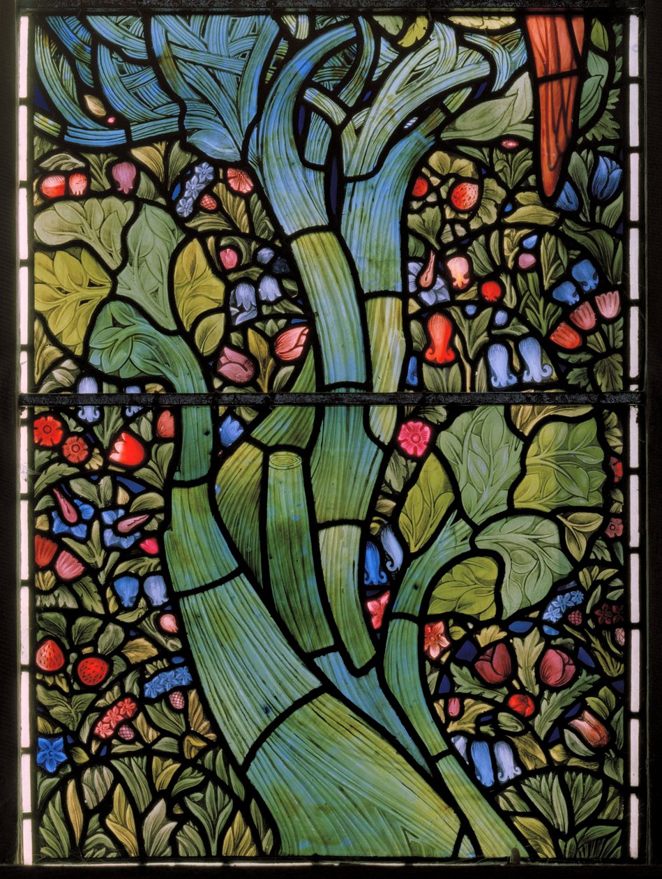 Árvore contorcida, janela do leste, 1880 de Edward and Morris Burne Jones
