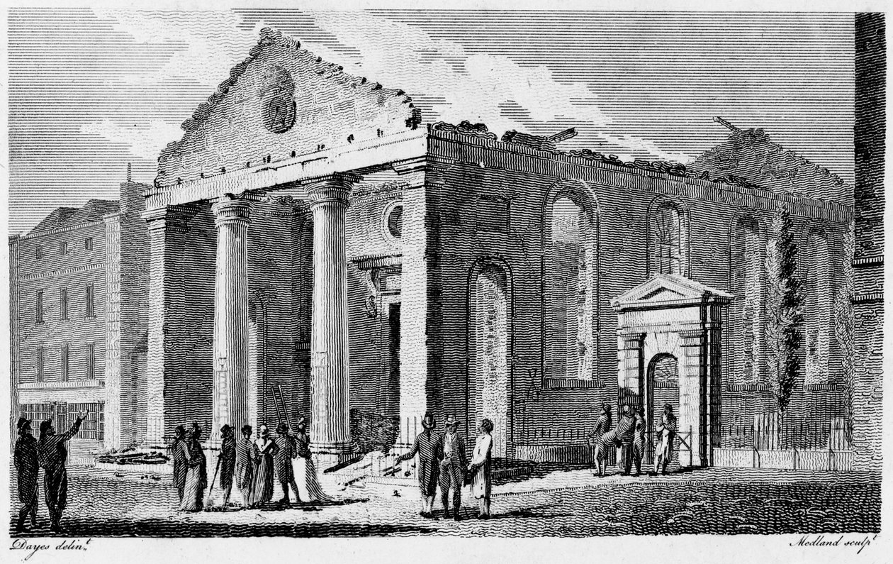 Ruínas de São Paulo Covent Garden de Edward (after) Dayes
