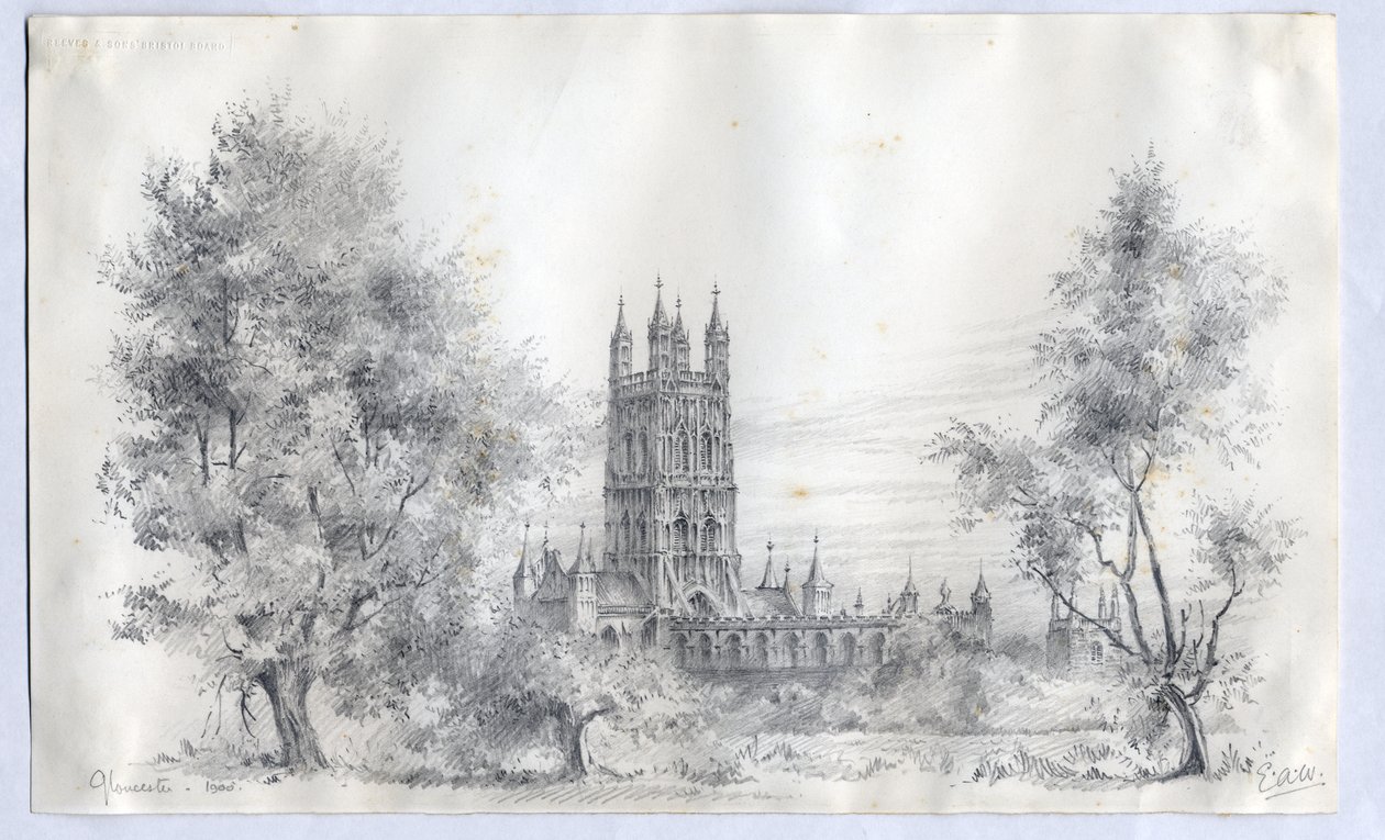 Catedral de Gloucester, 1900 de Edward Adrian Wilson