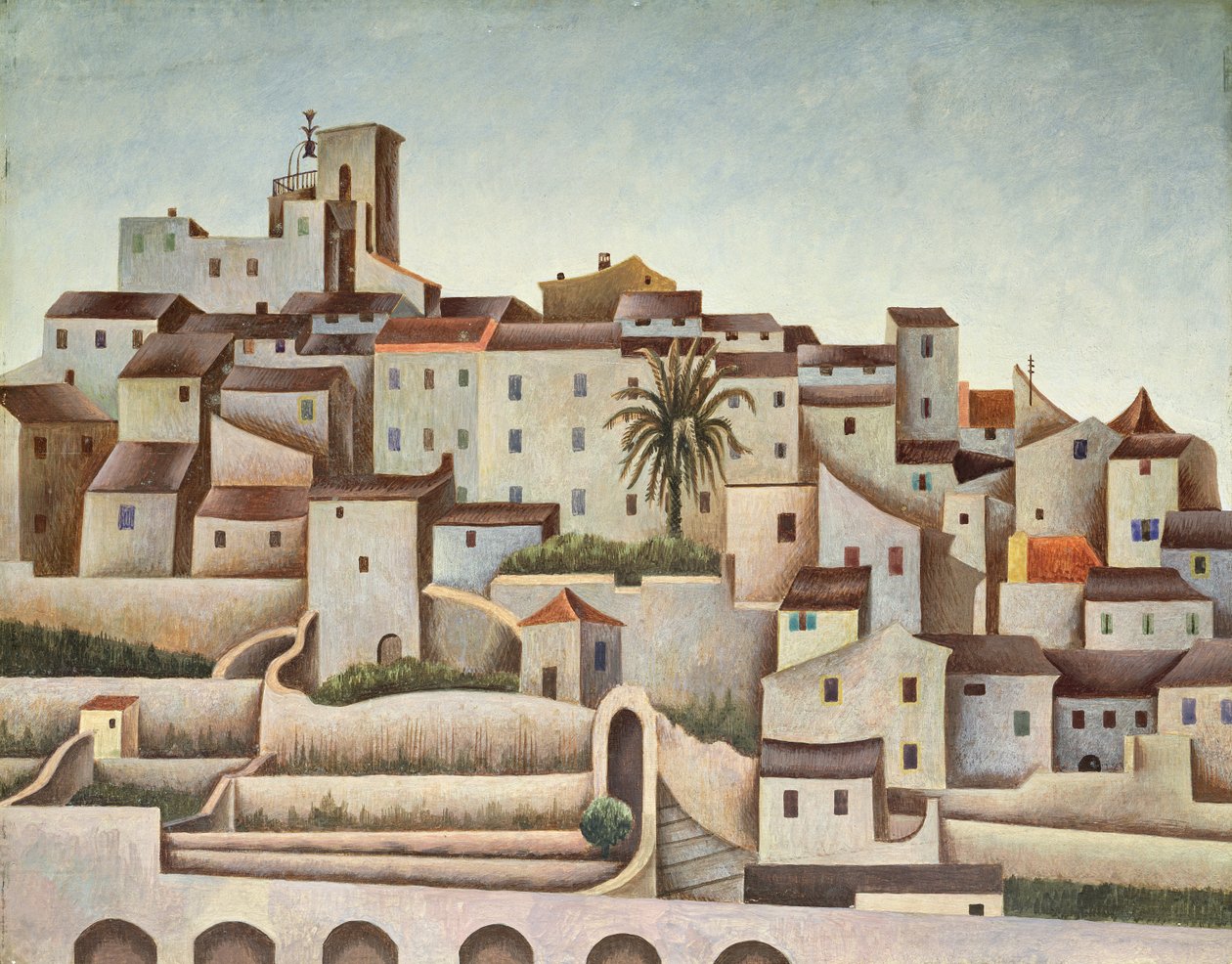 Biot, c.1925 (óleo sobre tela) de Edward Alexander Wadsworth